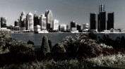 Detroit Skyline from Windsor Canvas only: 16x28 20x36