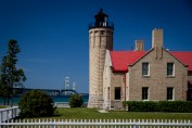 Mackinac City Lighthouse - Mackinac City, Michigan Print sizes: 8x10 11x14 12x18 16x20 16x24 Canvas sizes: 12x18 16x24 20x30