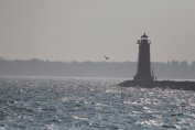 Lighthouse in Mist - Manistique, Michigan Print sizes: 8x10 11x14 12x18 16x20 16x24 Canvas sizes: 12x18 16x24 20x30