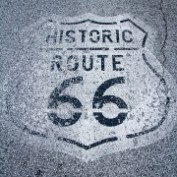 "Road Sign" - Old Route 66, Arizona Print sizes: 12x12 16x16 20x20 Canvas sizes: 12x12 16x16 20x20