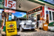 Vintage Sinclair Station - Old Route 66, Missouri Print sizes: 8x10 11x14 12x18 16x20 16x24 Canvas sizes: 12x18 16x24